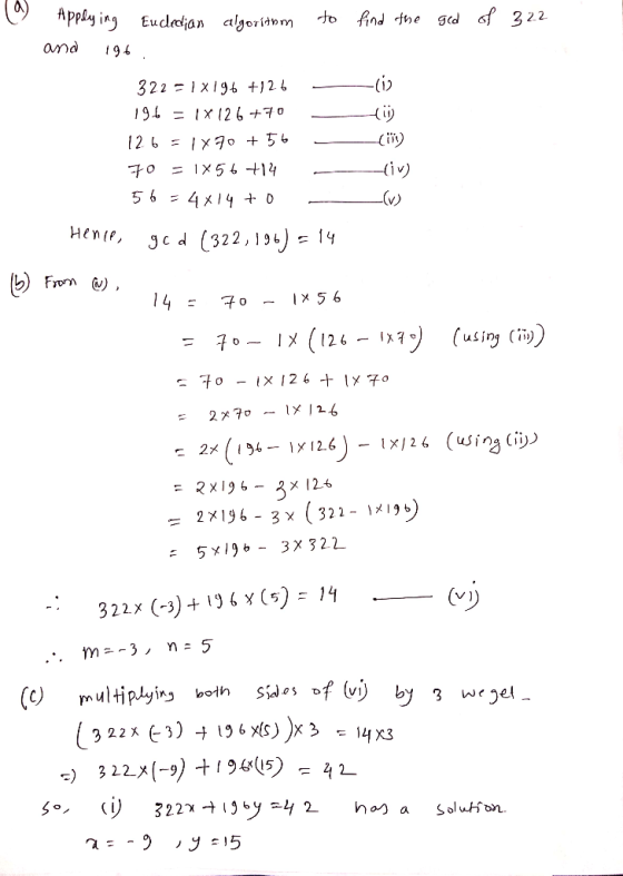 nd fhe 2.2 and 19 322=1x194 +121 13. = 1x126+10 リ (їїリ 2メ196-3x (322ー 、メ19b) =