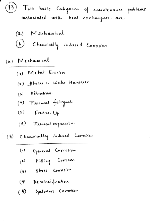 3 Two basic (a) Mechanical mosiov (o) Mechanical () Milal Erosion (3) Vibration () Thesal fah (b) Ckau 1) (s)Stress Corosion