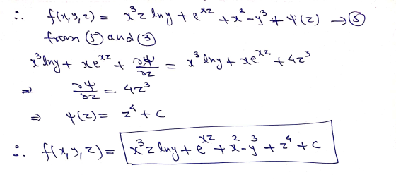 fra, 9, 2) = xzeny tet2+x²y3 +4 (2) . from 6 and 3 x?lny + x1²² + 24 = x lng tapte +423 - au r = 423 = 4(z)= zátc flas, z)=(x