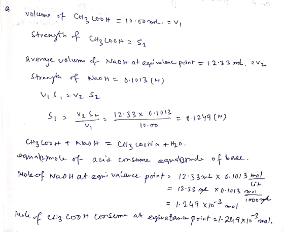 volume of CH₂ coolt = 10.00ml.avi Strength of CH3200H a SA average volume of Naoh at egivalene point = 12.33 ml, 2 V2 Strengt
