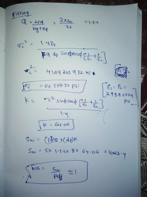 Pitting a=2ng ng the 2x60 76 -1.57 r² = 1.4PE pa dp sin opeosd ta the 2 ca 4169 203 932.410 .) = 64 569-37 psi CE E == ka ore