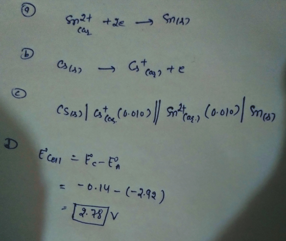 car hat the ne 6 ans etenste Csus) ast (600) || Satan, (0.019) Smes C D Ecell - Ec- EA = -0.14-(-2.92) - 2.78/v