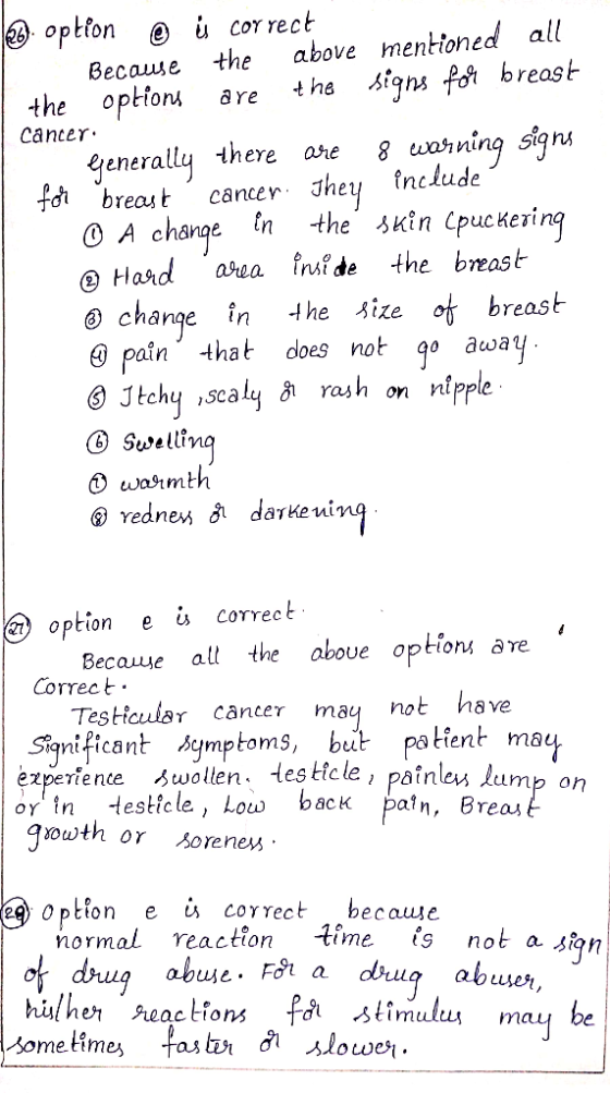 option u correct above mentioned all the Весаще the signs fo breast options the are cancer 8 carning signs Jhey nclude genera