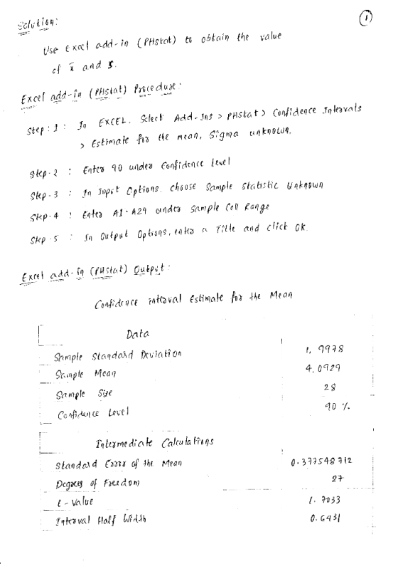 PHstot) t obtain the valve tse xat add cf i and s Excel add-in (tHstat) Preceduxe step Skp 4 : EotA A29 anda Sample cel kang