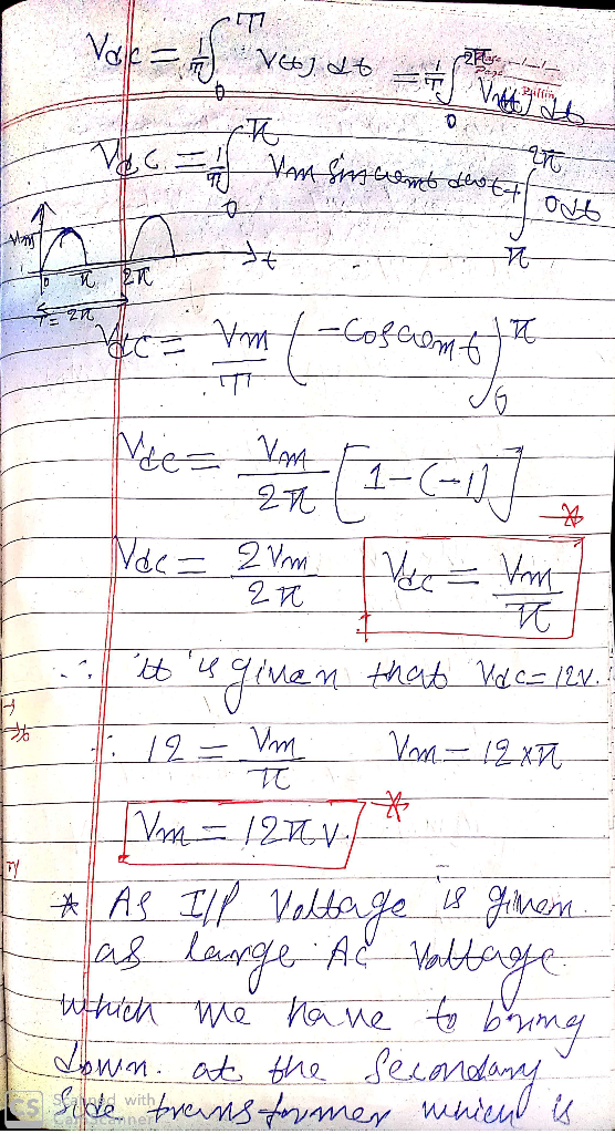 Visc. >ेस Mte= YM Vdc=2 Vm. Vm Vom- 12XA Vm=1276V * AS Ill Volterge as large A2 Valtage twhich me hane to biumg Jown. at. the