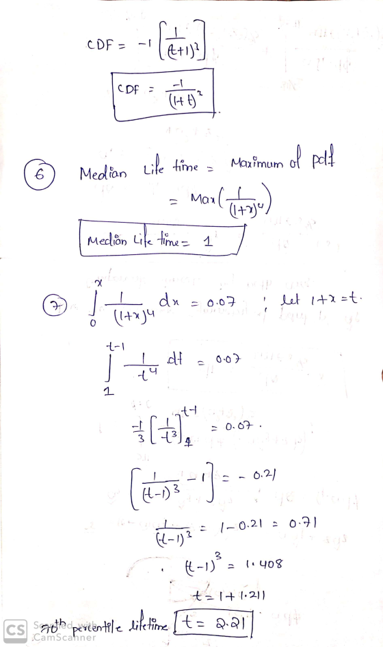 CDF = -1 Cetuva 1 CDF - 2 (I+t) Life time - Maximum of pdf 6 Medion Maxl M cu ) (1+) Medion Life time - 1 itong da = 0.0 let