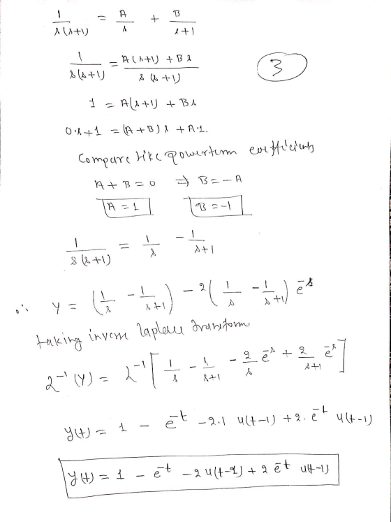 A B + elity 1+1 Alt + B 2 3 s(A+) A +V 1 Als+1) + BA Oil+ 1 = (A + B) 1 +AL. Compare like powerterm exefficiens А + 3 = 0 + B