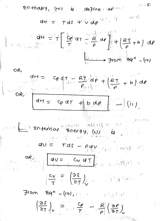 Enthapy, (H.2 definer masla (۱)()۱( Tas ty dip gH ET plat R de + 동 T 왠 (RI+b) ap 1 From a - (0) OR, 이어 Cp q T RT de Poal TIR
