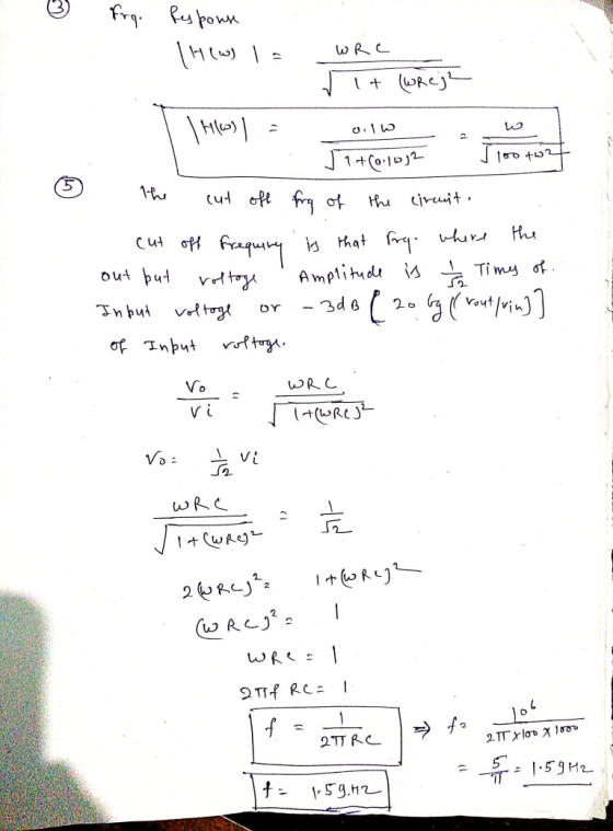 0.1w J1oo toz 5 frg. Respons 117(W) 1 - It (wReja Hlo) 17+00.1032 cut off fry of circuit, is that frg. where Amplitude is / T