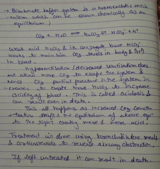 Bicanbanate loenstem c hoemeasthic mech shaun chemically asan Can be anism tushich eillbiu HCO3 tht Co t h20 2(0 weak aid h2c