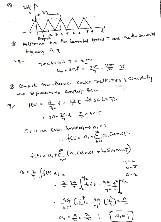 net) 3 .LT MWANA 3 4 5 6 7 89 t kt Determine the fun damental period I and the fundamental frequency wo? sy Time period T = 2