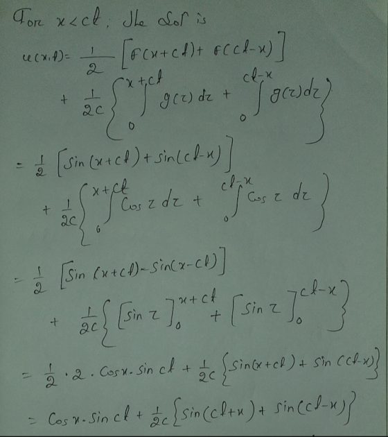 For alct, The Solis cecxif)= [F CH + CA) + FC CA-x) 2 cl-u x + ct g (2) de + + Set I gcrude Qc 0 2 chin Cosa det Cosa de + 20