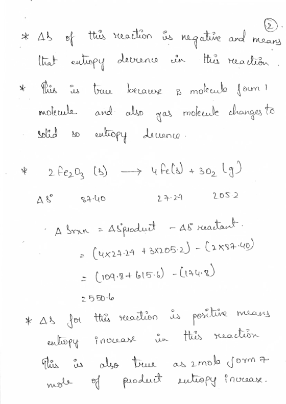 2 ecawg mole um 1 mole tule and &Daa1 moleule changes to Oa mole tuento 2 2-9 assole a 1.molo om