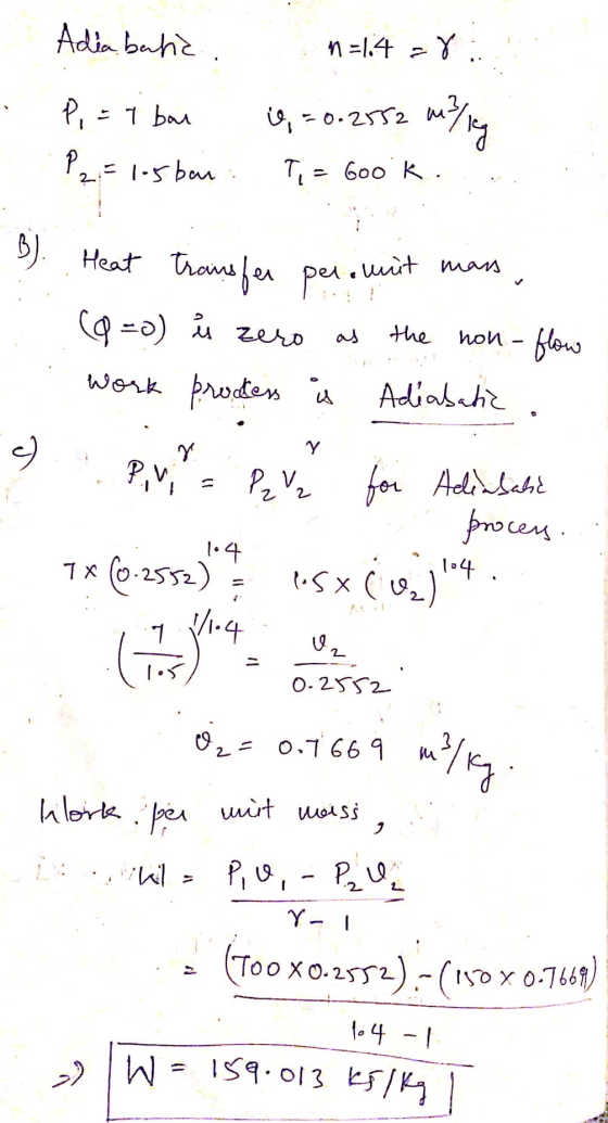 Adin bahe o.25T2 6o0 K Tt 5) Heat Thoms e per ut man a) zero the hon- as Proden a Adiab ht Work Y for Ada fpnocers 11 m 4 TX