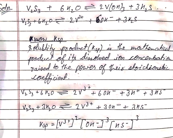 On ion | Visa t 642 0 2 20/04)3 + 34,5.. List 640 = 21+ +6044345 buow_hsk solublity product (Ksp) is the mathematical product