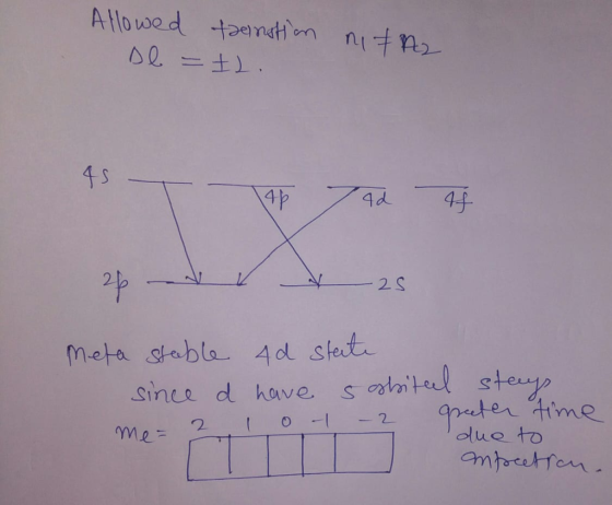 チS 4チ 2 2. S Since d hove sam ster 0 due to