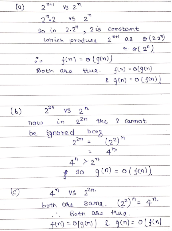 2ntVS2η (a) 2 VS 2 i2.22isconstant 22 vs 2h n 22n the. 2 Cannot be inorec bco 2) n 2 2n 4 1 vs 22m ท. both Che sama (22)-