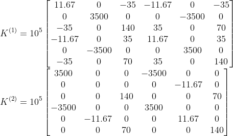 11.67 о о 3500 – 350 к(1) = 10° | 1-11.67 0 о — 3500 | — 35 o 1 3500 o o o к(2) = 10° | о о —3500 o 0 -11.67 0 0 — 35 -11.67