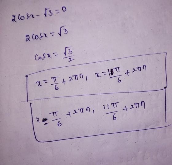 2008r - √3=0 a cosa = √3 3 Coca- Д. + 2TTA, x=1T 6 a=T un ulet i +2770 T 6 6