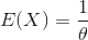 E(X) =
