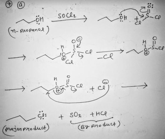 Socle -ön. (n-Propanol) 40-1 ce de ce to -> a cl (major product) + 50₂ thee (By product)