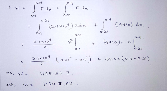 0-21 0.4 Fdat F da. 0-1 0-21 + (2.1x104) xden jot (4410) dx - 0-21 04. 2.18109 2² | (4410) x x + 11 1 0-21 2.1X104 (0-21? -0.