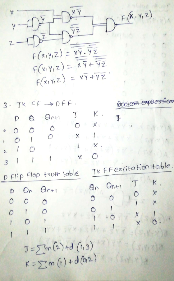 X- iz tara, 4,2), z[Doz F(X,Y,Z) = 87.72 F(X,Y,Z) = X5+52 F(x, y, z) = XY+Y2 Boolean capression 3. JK FF »DFF. ps Өон т к. O