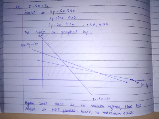 L 20 . 2=42+74 Subject to 84 +5 x 7,40 tan 536 I lly+2x €22 ,470, 470 The region is graphed by uuta4= 2x+lly = 2 Again region