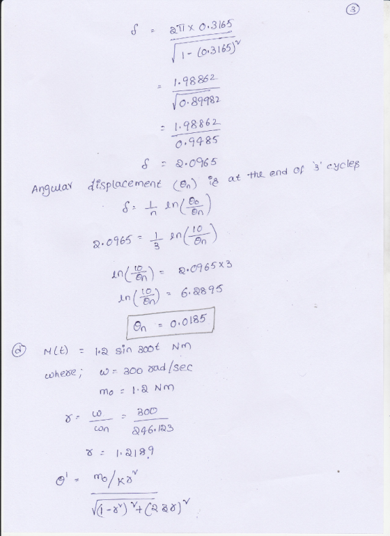 dTTx .3165 - (o3165) I98 86 2 O.89782 : 198862 0,9485 S0965 Angula displacement (En) at 90 16 2.O965x 3 300 con46.23