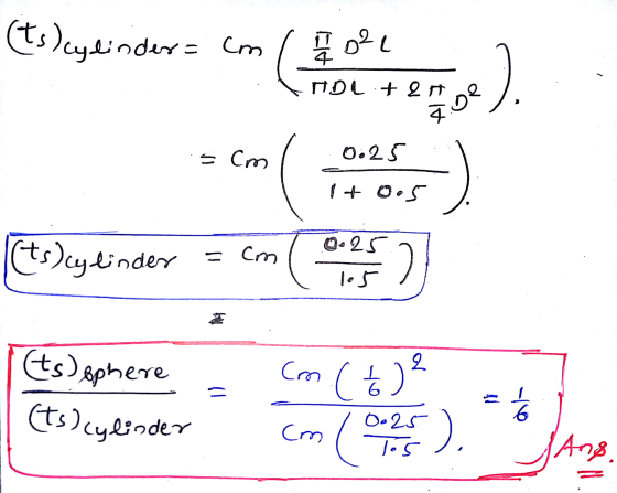 (ts) cylinder=cm G 2 20²1 MDL tert .. be A sm 0.25 1 + 0.5 0.25 (ts) cylinder = cm 2 los cm (to 2 ts) sphere (ts) cylinder 6