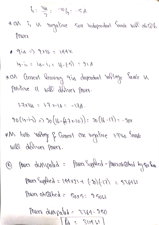 iis -10%: 5A negative 50v independent Cance will 068216 * as i in Power ofia =) 9x16 = 144 V. 19-11 = id-1,3 16-45) xas Curre
