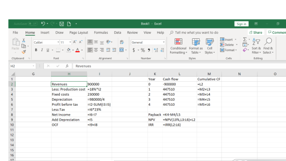 AutoSave © ct - Book1 - Excel Sign in Formulas Data Review View = = pun Help - e General $ -% - 0 Share Commen AY O Sort & Fi