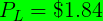 P = $1.84