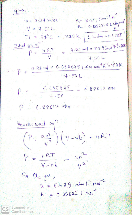 k. 1 Lahn -101.33丁 50 L 0.886 12 a 1.50 P6.9612 alm 2. 2. Scanned with CamScanner CS