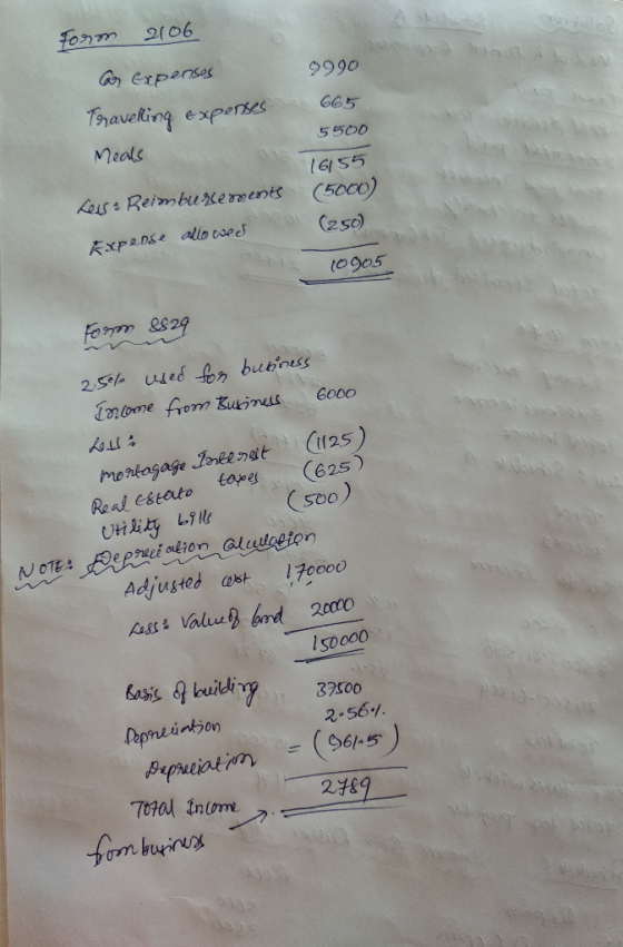 9990 foron 2006 a Expenses Travelling expenses Meals 665 5500 16155 (5000) (250) Keis: Reimbursements Expense allowed 10905 F