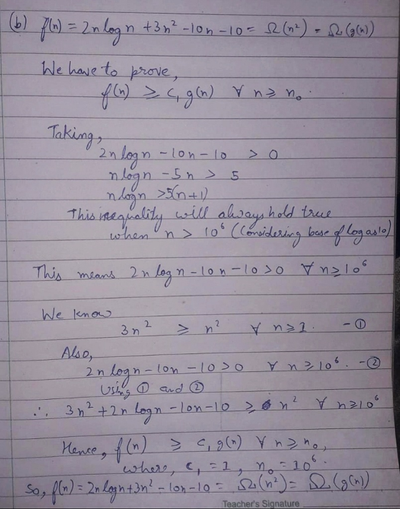 hle have to prove Cn 2 Thi lo This mlans We kne Also, 2 Ch) Teachers Signature