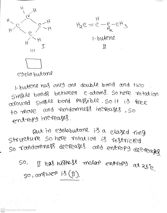 H -H P-H He=é-e-che H-C TH H Single bonds between . C-atoms. So here rotation around single bond possible. so it is free So r