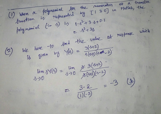 ) When Junction is refuerted by τ13oj in Matlab, the oluy mamd We have -to Ind the valne hese whieh Lim 3:2.