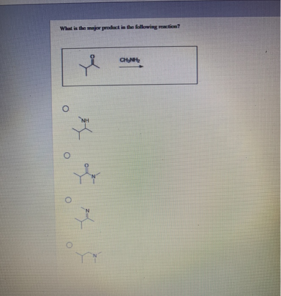What is the major product in the following reaction? СНЫН о NH