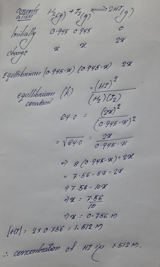 conenha a7ion ZHI 2479 0.945 0-945 22 H beritally Change Equilibriem (0.945–8) (0-945-2) 24 equlibrion () (H₂) (12) 2 constan