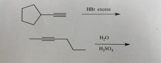 HBr excess H2O H2SO4