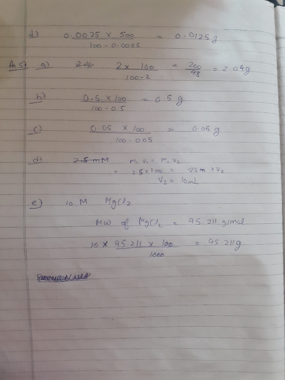 0,01259 0.0025 X 500 10o -0.0025 A5 a 2 et 2 x 100 100-2 = 200 = 2:04g 0.5x loo 100-0.5 0.5 g 6.05 x 100 100 -0.05 = 0.05 g m