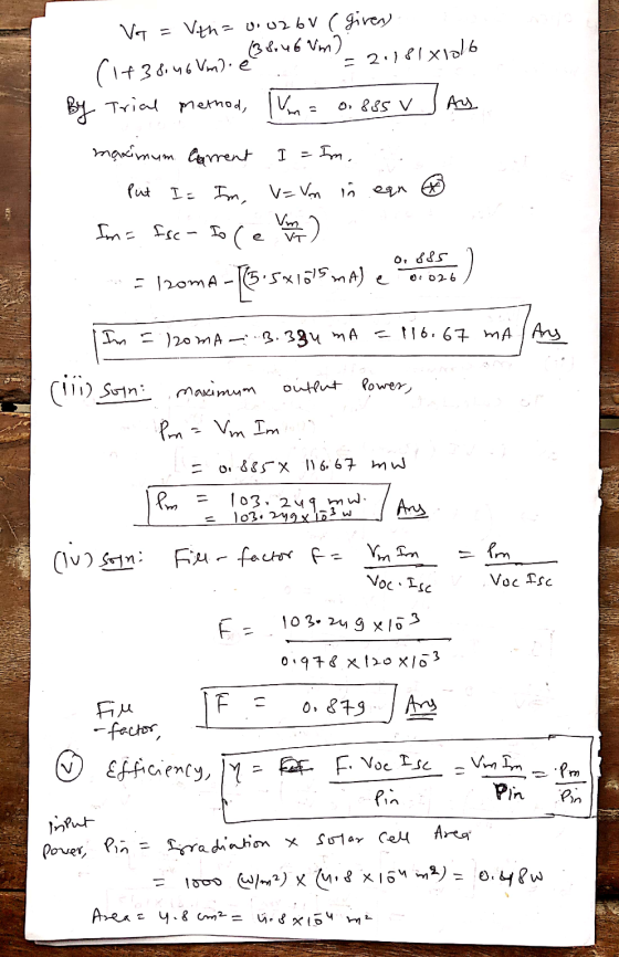 Va Ven=0.02 bv ( given) (38.46 Vm) = 2:181 xialb (14.3 ding van). eBlou6vm) 0,885 v Ay By Trial method, lym maximum. Carment