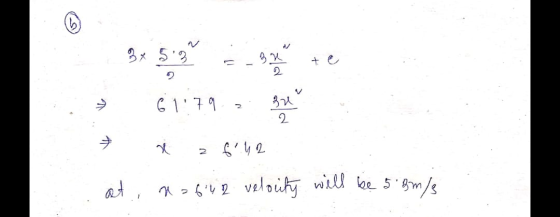 3x 53 su 2 V 61 79 zu 2 x 2 642 at, n=642 velocity will be 5 Bm/3