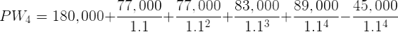 77,000 77,000 83,000 89,000 45,000 PW4 = 180,000+ 1,000+ 1.1 1.12 +1.13 +1.14 - 1.14
