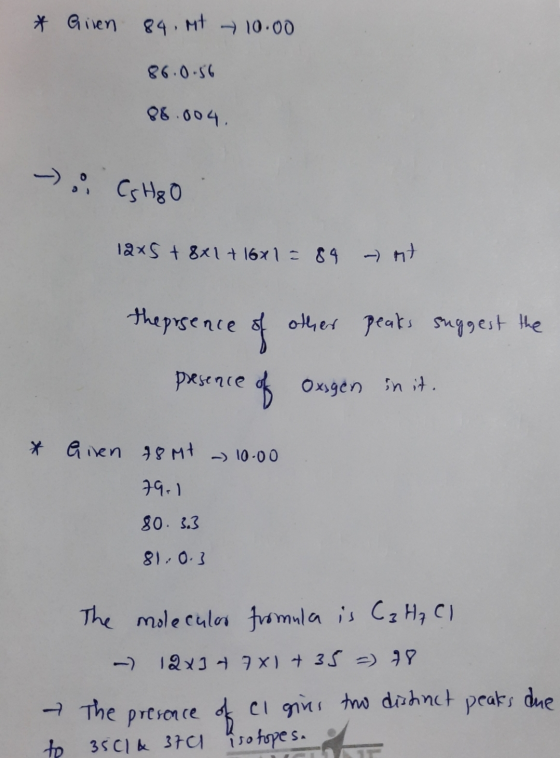 * Giren 84 Mt 10.00 86.0.56 86.004 - . CSHGO 12x5 + 8x1 + 16x1 = 84 - t the presence of other peaks suggest the presence of o