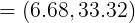 = (6.68, 33.32)