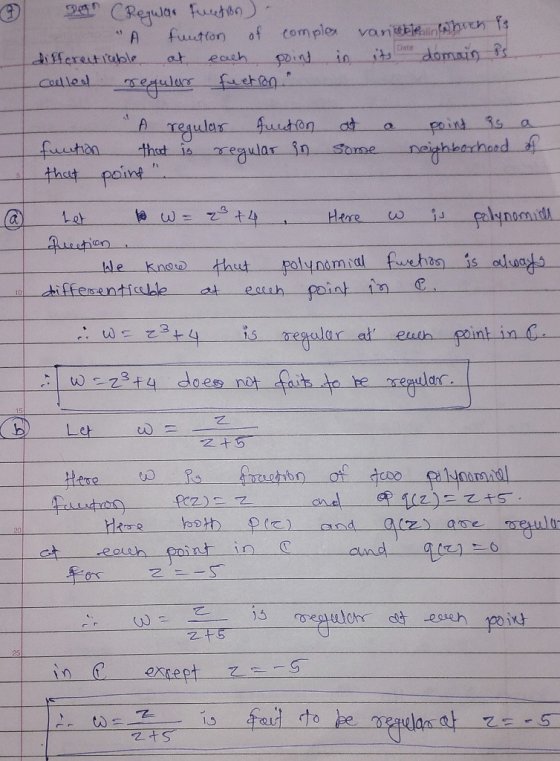 A fution of comple vonnahen f kle knst thet polynam tics-ble at earth uth point in C he-re ulan Let eoh point in C フー·