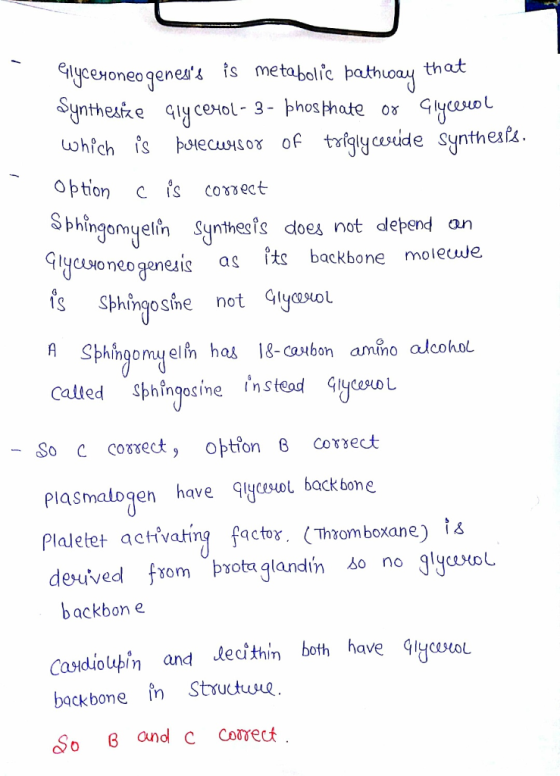 Glyceroneogenesis is metabolic pathway that Synthesize alycerol - 3 - phosphate or Glycerol which is precursor of triglyceri