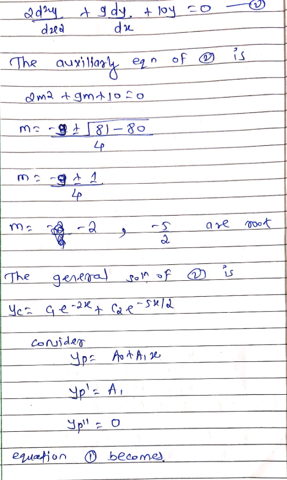 adry tgdy + loy co . dzed due The auxiliarly eqn of is am2 tomtono mat/81–80 4 m. 2 e as The general son of You ge-28 Cae5412